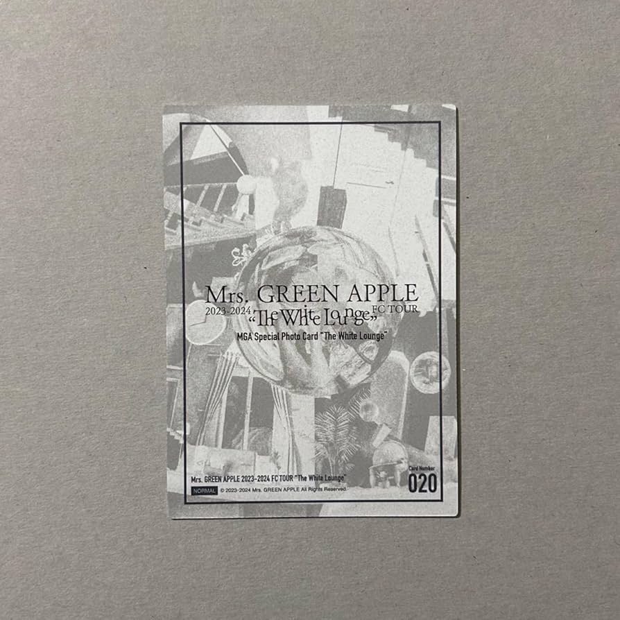 【レア含コンプリート】ミセスホワイトラウンジフォトカード＋ハーモニー若井レア Mrs. GREEN APPLE 若井滉斗 レア White Lounge 若井滉斗 Mrs